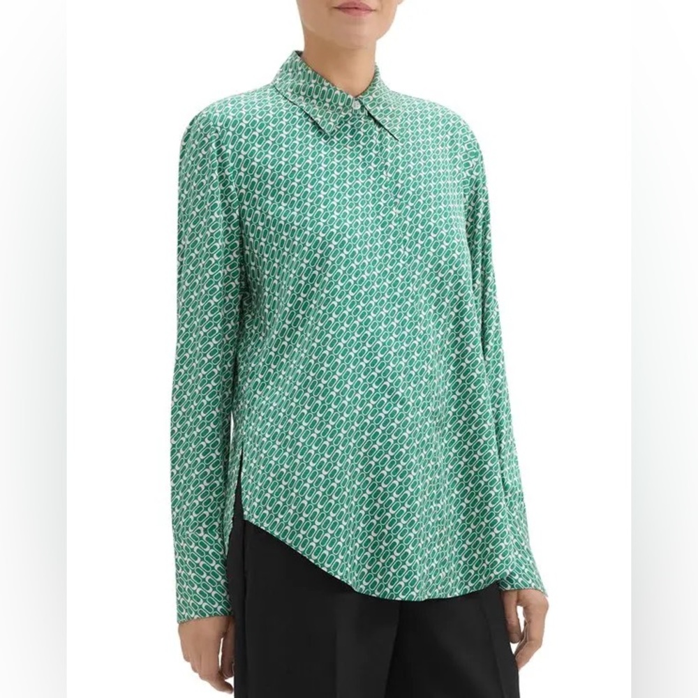 Theory Sunaya Printed Shirt - Picture 2 of 9